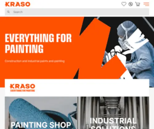 Kraso.com(Construction and industrial paints and painting) Screenshot