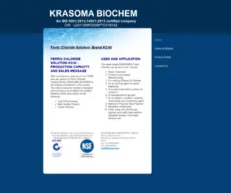 Krasoma.com(KRASOMA BIOCHEM PRIVATE LIMITED) Screenshot