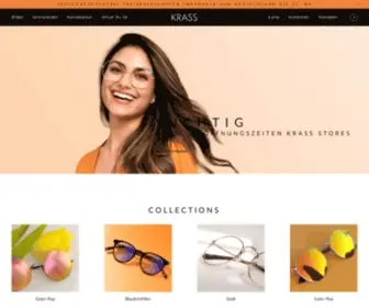 Krass-Optik.com(Brillen, Sonnenbrillen & Kontaktlinsen online kaufen) Screenshot