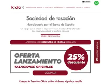 Krata.com(Krata, sociedad de tasación) Screenshot