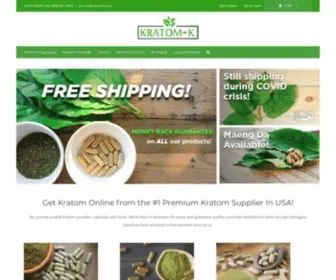 Kratom-K.com(Guarenteed Best Kratom Or Your Money Back) Screenshot