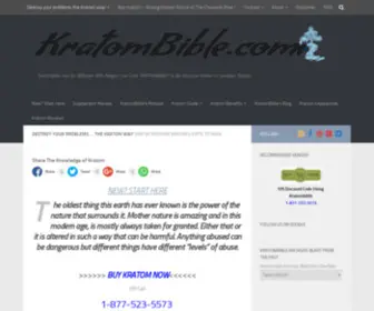 Kratombible.com(Destroy Your Problems The Kratom Way) Screenshot