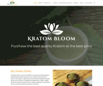 Kratombloom.com(Kratom Bloom) Screenshot