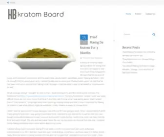 Kratomboard.com(kratomboard) Screenshot