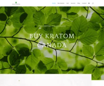 Kratomcanadashop.com(Kratom Canada) Screenshot