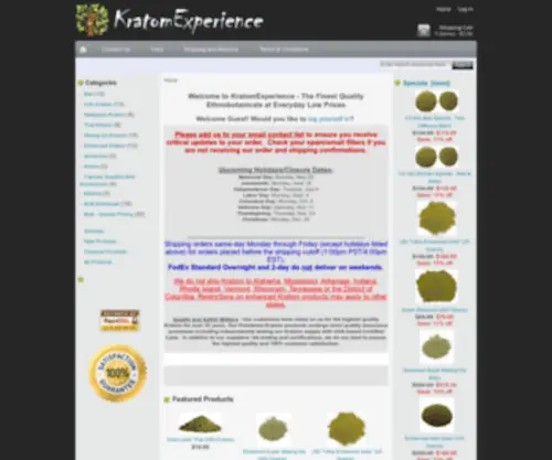 Kratomexperience.com(Kratom) Screenshot