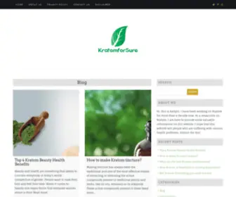 Kratomforsure.com(Kratom for Sure) Screenshot