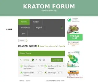 Kratomforum.org(Kratomforum) Screenshot
