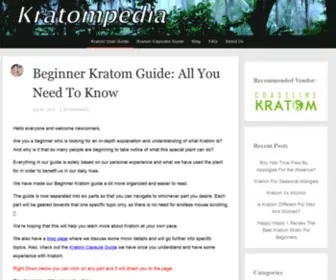 Kratompedia.com(Beginner Kratom guide is separated into six part. Part I) Screenshot