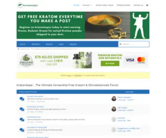 Kratomtopia.com(Kratomtopia Forum) Screenshot