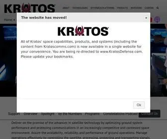 Kratosdefense.com(Technology innovation for national security) Screenshot