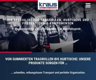 Kraus-Austria.com(Tragrollen, Hubtische & Fördertechnik) Screenshot