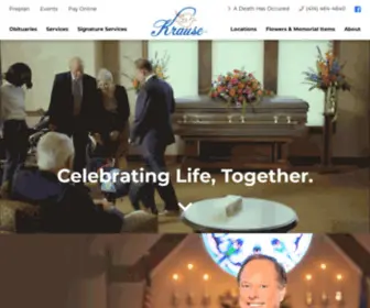 Krausefuneralhome.com(Funeral Homes in Milwaukee) Screenshot