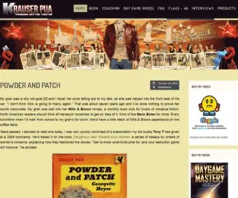 Krauserpua.com(Krauser PUA) Screenshot