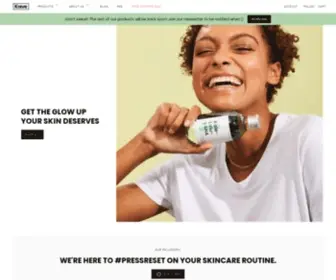 Kravebeauty.com(#PressReset on the Skincare Norm) Screenshot