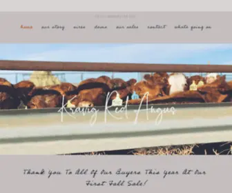 Kravigredangus.com(Kravig Red Angus) Screenshot