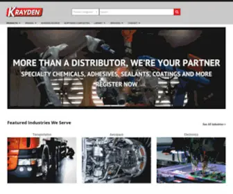 Krayden.com(Adhesives and Sealants Distributor) Screenshot