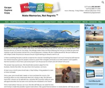 Kraytontravel.com(Krayton Travel) Screenshot