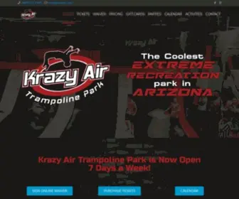 Krazyair.com(Krazy Air Trampoline Park) Screenshot