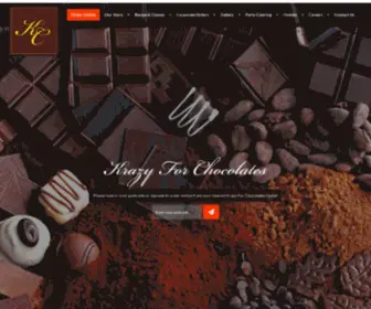 Krazyforchocolates.com(Krazy For Chocolates) Screenshot