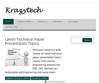 Krazytech.com(A Technology Base) Screenshot