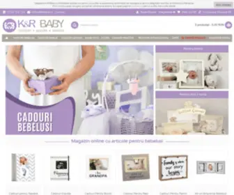 Krbaby.ro(Magazin online cu articole pentru bebelusi) Screenshot