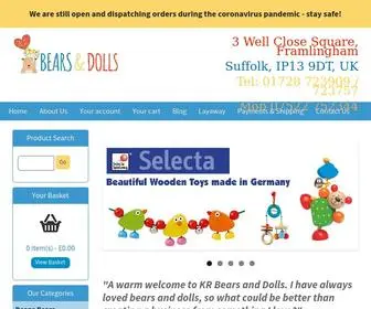 Krbearsanddolls.com(KR Bears and Dolls) Screenshot