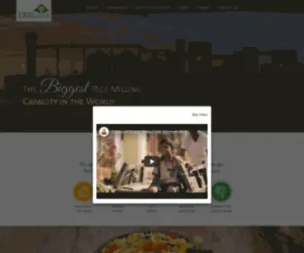 KRBlrice.com(World's largest Basmati Rice exporter) Screenshot