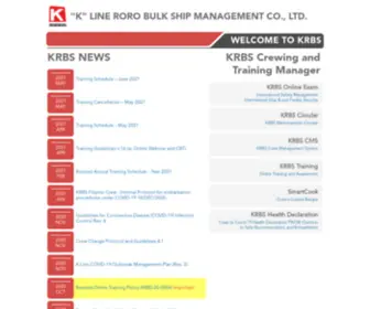 KRBSgroup.com("K" Line Roro Bulk Ship Management Co) Screenshot