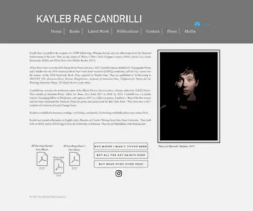 Krcandrilli.com(Kayleb Rae Candrilli) Screenshot