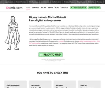 KRcmic.com(Online Marketing Freelancer) Screenshot