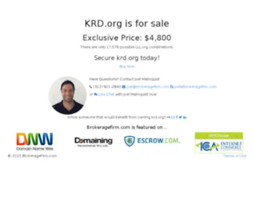 KRD.org(Forsale Lander) Screenshot