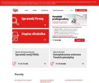 KRD.pl(Krajowy Rejestr Długów Biuro Informacji Gospodarczej SA) Screenshot