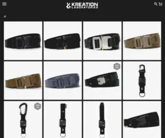 Kreationlaboratories.com(Kreation Laboratories designs technical accessories with a focus on function. The goal) Screenshot