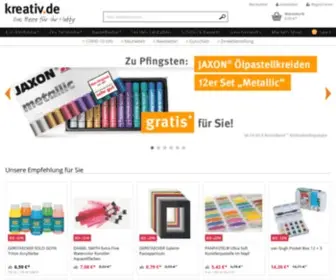 Kreativ.de(Bastelbedarf online kaufen) Screenshot
