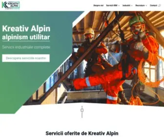 Kreativalpin.ro(Firma Alpinism Utilitar Industrial) Screenshot