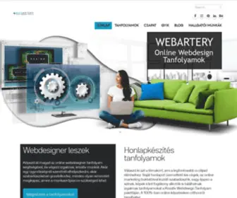 KreativWebdesigntanfolyam.hu(WEBARTERY) Screenshot