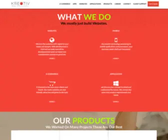 KreativWebsolutions.com(Web Design and Development Company in India) Screenshot