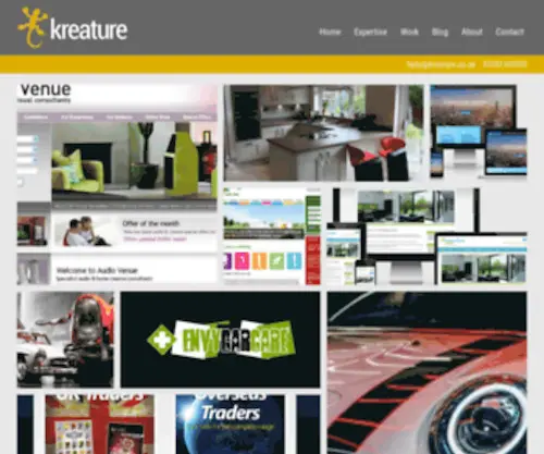 Kreature.co.uk(Responsive Web Design) Screenshot