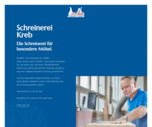 Kreb.de(Schreinerei Kreb) Screenshot