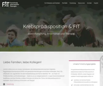 Krebs-Praedisposition.de(Forschung, Information, Therapie) Screenshot