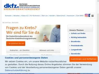 Krebsinformationsdienst.de Screenshot