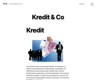 Kredit-DE.com(Kredit Vergleich online) Screenshot