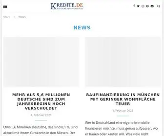 Kredite.de(Kredit Check ➜ Mit finden Sie schnell einen günstigen Sofortkredit) Screenshot