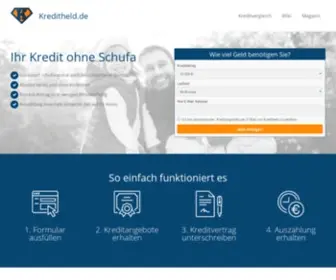 Kreditheld.de(Online Kredit ohne Schufa) Screenshot