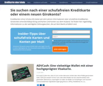 Kreditkarten-Ohne-Schufa.info(Kreditkarten Ohne Schufa info) Screenshot
