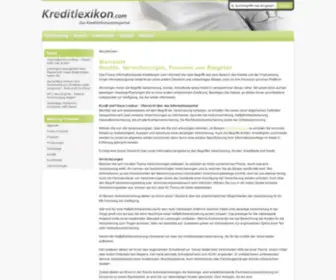 Kreditlexikon.com(Das kostenlose Kreditlexikon) Screenshot