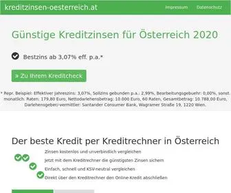 Kreditzinsen-Oesterreich.at(Günstige) Screenshot