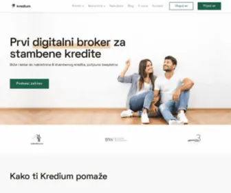 Kredium.rs(Stambeni krediti i nekretnine na jednom mestu I Kredium) Screenshot