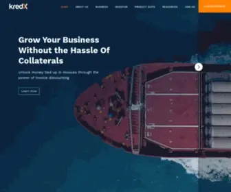 Kredx.com(India's Largest Supply Chain Financing Company) Screenshot